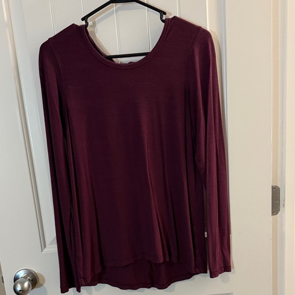all in motion Tops - All in Motion Burgundy Long Sleeve Top